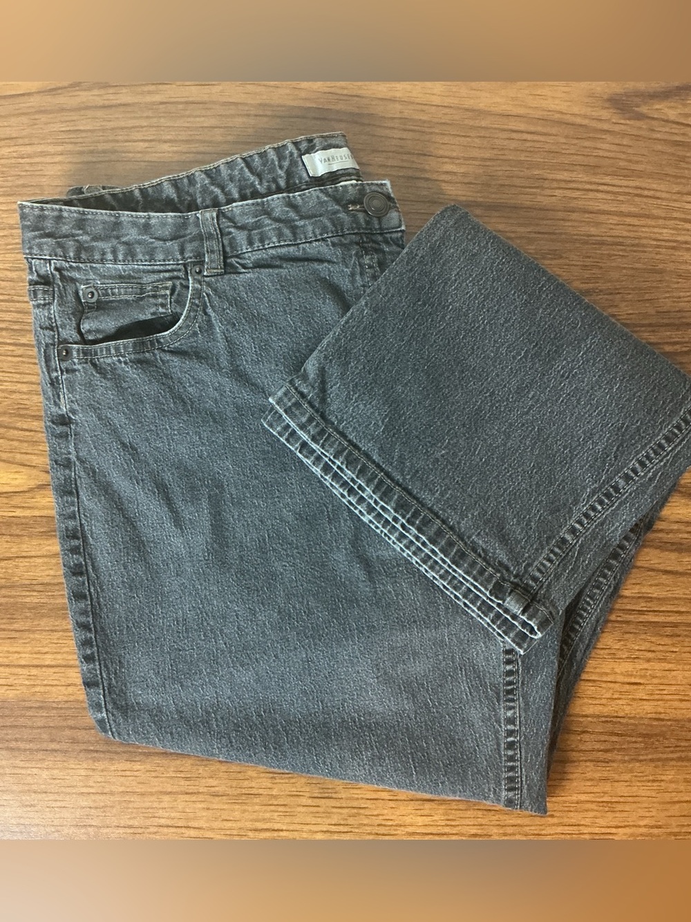 Van Heusen Gray Denim Stretch Jeans Women’s Size 18 Short